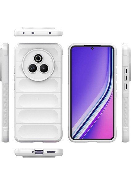 Realme P3 Pro 5g Kılıf Düşmeye Karşı Yumuşak Tpu Sağlam Telefon Arka Kapağı-Beyaz (Yurt Dışından)