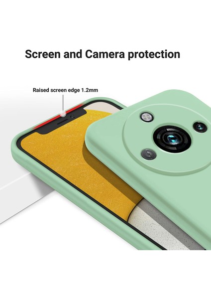 Realme Narzo 60 Pro 5g Telefon Kılıfı Kabuğu Sıvı Silikon + Yumuşak Astar Çizilmez Kapak-Yeşil (Yurt Dışından) indirimleri