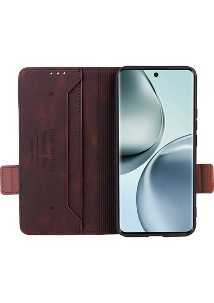 Realme 14 Pro 5g Kılıf Deri Cüzdan Kapaklı Telefon Kılıfı Donanım Dekorlu-Kahve (Yurt Dışından) fiyatları