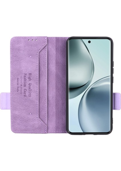 Realme 14 Pro 5g Kılıf Deri Cüzdan Kapaklı Telefon Kılıfı Donanım Dekorlu-Mor (Yurt Dışından) fiyatları