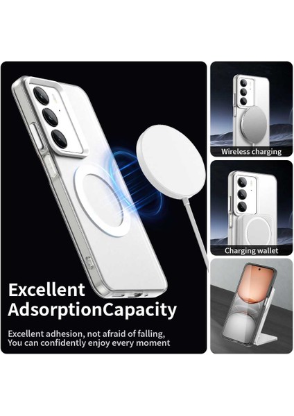 Realme C75 Kılıfı Magsafe Anti Drop Hibrit Telefon Arka Kapağı ile Uyumlu-Beyaz (Yurt Dışından) fırsatları