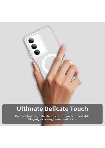 Realme C75 Kılıfı Magsafe Anti Drop Hibrit Telefon Arka Kapağı ile Uyumlu-Beyaz (Yurt Dışından) indirimleri
