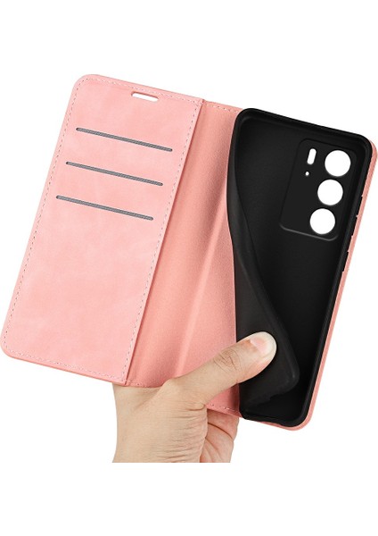 Realme C75 Kılıf Cilt Dokunmatik Deri Cüzdan Telefon Kılıfı-Pembe (Yurt Dışından) indirimleri