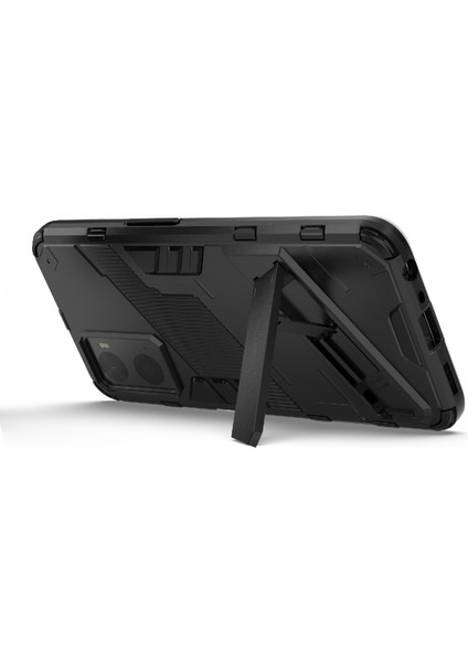 Realme 9i/oppo A36/A76 Için Sert Pc+Yumuşak Tpu Kılıf Ayarlanabilir Destek Iyi Korunan Telefon Kılıfı Kabuğu-Siyah (Yurt Dışından) fırsatları