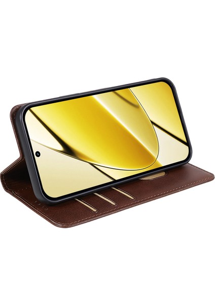 Realme 11X 5g/11 5g(Global)Kılıf Ince Pu Deri Cep Telefonu Kılıfı-Kahverengi (Yurt Dışından) indirimleri