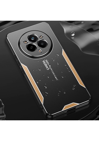 Realme 14 Pro 5g Telefon Kılıfı Alüminyum Alaşımlı Tpu Pc Arka Kapak-Altın (Yurt Dışından) modelleri