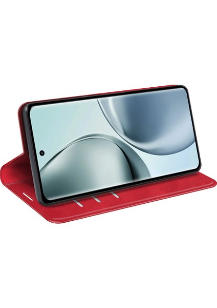 Realme 14 Pro 5g Kılıf Cilt Dokunmatik Deri Cüzdan Telefon Kılıfı-Kırmızı (Yurt Dışından) fırsatları