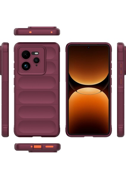 Realme Gt 7 Pro 5g Kılıf Düşmeye Karşı Yumuşak Tpu Sağlam Telefon Arka Kapağı-Şarap Kırmızısı (Yurt Dışından)