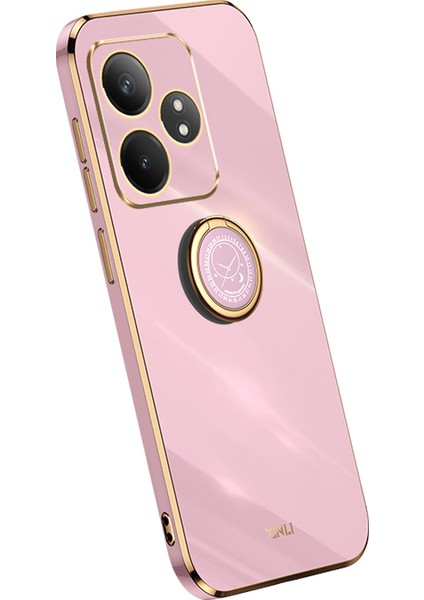 Xınlı Realme Gt Neo6 5g Kılıf Yumuşak Tpu Kickstand Elektrokaplama Telefon Kılıfı-Mor (Yurt Dışından)