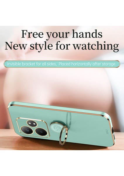 Xınlı Realme Gt Neo6 5g Kılıf Yumuşak Tpu Kickstand Elektrokaplama Telefon Kılıfı-Mor (Yurt Dışından) fiyatları