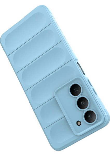 Realme V60 Pro 5G/14X(HINDISTAN)5G Kılıf Düşmeye Karşı Yumuşak Tpu Sağlam Telefon Arka Kapağı-Bebek Mavisi (Yurt Dışından)