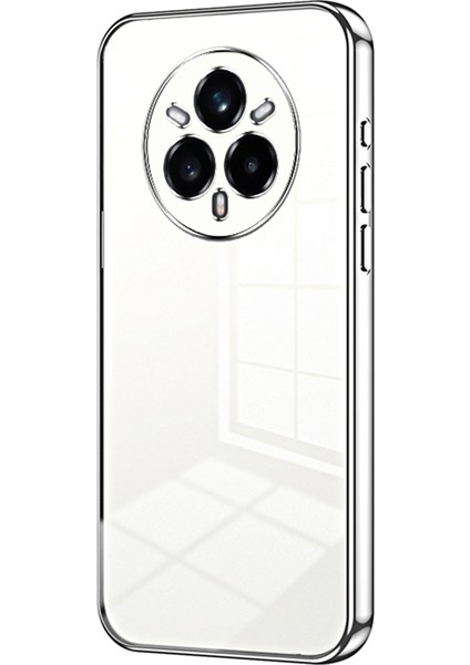 Realme 14 Pro+5g Kılıf Galvanik Çerçeve Yumuşak Tpu Telefon Kılıfı-Gümüş (Yurt Dışından)