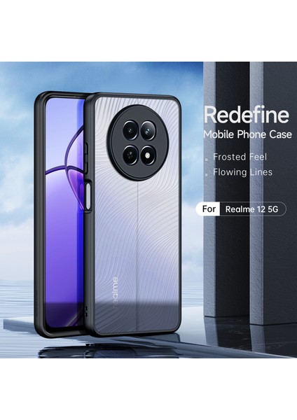 Dux Ducıs Aimo Serisi Realme 12 5G/12X 5g/narzo N65 5g Kılıf Düşmeye Dayanıklı Ince Telefon Kılıfı (Reach Sertifikası),siyah (Yurt Dışından) modelleri