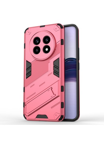 Realme 13 Pro 5g(Global)/13 Pro+5g(Global)Kılıf Pc+Tpu Darbeye Dayanıklı Telefon Kılıfı Kickstand Ile-Gül (Yurt Dışından)