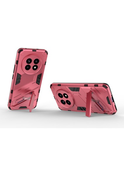 Realme 13 Pro 5g(Global)/13 Pro+5g(Global)Kılıf Pc+Tpu Darbeye Dayanıklı Telefon Kılıfı Kickstand Ile-Gül (Yurt Dışından)
