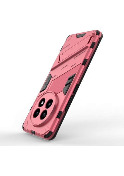 Realme 13 Pro 5g(Global)/13 Pro+5g(Global)Kılıf Pc+Tpu Darbeye Dayanıklı Telefon Kılıfı Kickstand Ile-Gül (Yurt Dışından)