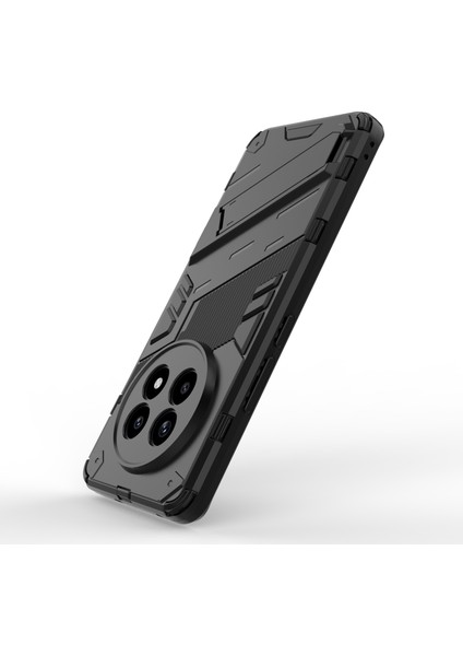 Realme 13 Pro 5g(Global)/13 Pro+5g(Global)Kılıf Pc+Tpu Darbeye Dayanıklı Telefon Kılıfı Kickstand Ile-Siyah (Yurt Dışından)
