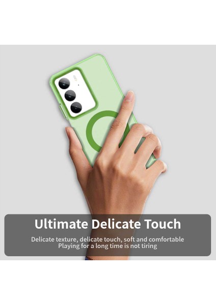 Realme C75 Kılıfı Magsafe Anti Drop Hibrit Telefon Arka Kapağı ile Uyumlu-Yeşil (Yurt Dışından) indirimleri