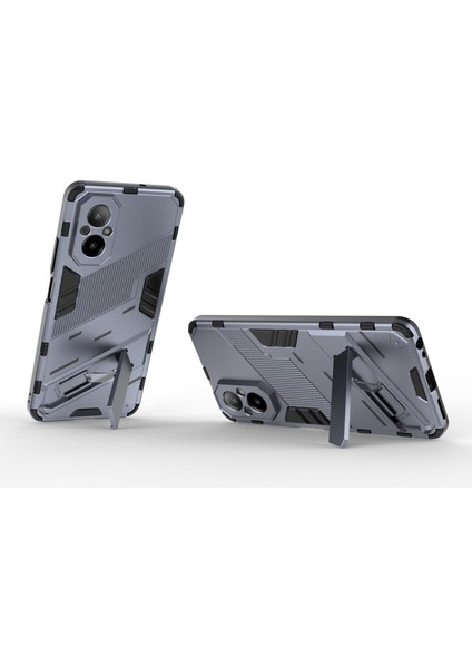 Realme C67 4g Kickstand Kılıf Tpu+Pc Koruyucu Telefon Kılıfı-Koyu Mavi (Yurt Dışından) modelleri