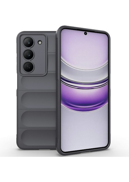 Realme V60 Pro 5G/14X(HINDISTAN)5G Kılıf Düşmeye Karşı Yumuşak Tpu Sağlam Telefon Arka Kapağı-Koyu Gri (Yurt Dışından)