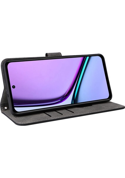 Realme C67 4g/12 Lite 4g Kılıf Cüzdan Standı Rfıd Engelleme Pu Deri Telefon Kılıfı-Siyah (Yurt Dışından) fırsatları
