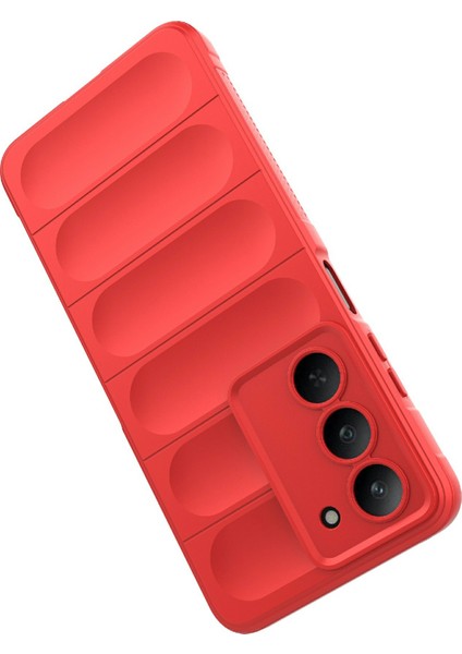 Realme V60 Pro 5G/14X(HINDISTAN)5G Kılıf Düşmeye Karşı Yumuşak Tpu Sağlam Telefon Arka Kapağı-Kırmızı (Yurt Dışından) fırsatları