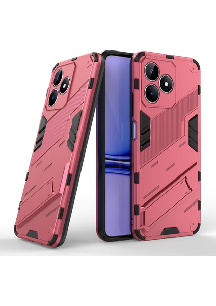 Realme C53 (KÜRESEL)/C53 (HINDISTAN)/C51 Kickstand Arka Kılıf Pc+Tpu Darbeye Dayanıklı Telefon Kılıfı-Gül (Yurt Dışından) fiyatları