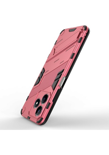 Realme C53 (KÜRESEL)/C53 (HINDISTAN)/C51 Kickstand Arka Kılıf Pc+Tpu Darbeye Dayanıklı Telefon Kılıfı-Gül (Yurt Dışından) fırsatları