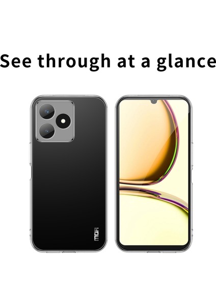 Mofı Realme C53 (KÜRESEL)/C53 (HINDISTAN)/C51/NARZO N53 4g Şeffaf Telefon Kılıfı Yumuşak Tpu Koruyucu Telefon Kılıfı (Yurt Dışından) modelleri