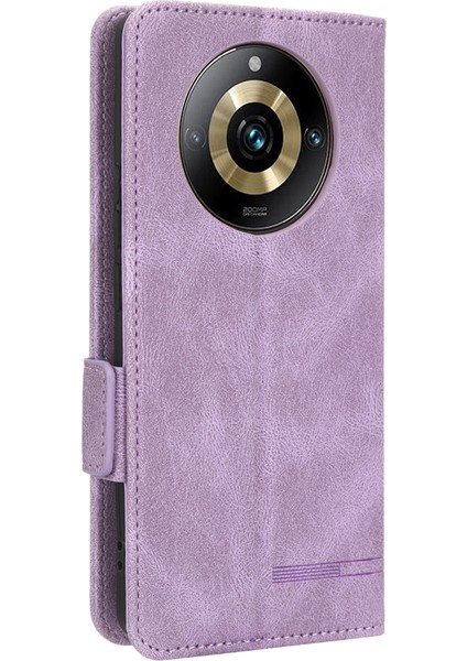 Realme 11 Pro 5g/11 Pro+5g Pu Deri Telefon Kılıfı Çizilmez Donanım Dekor Standı Kapak Cüzdan-Mor (Yurt Dışından) indirimleri