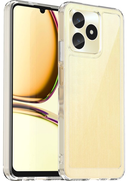 Realme C53(GLOBAL)/C53(HINDISTAN)/C51 Kılıf Düşmeye Dayanıklı Koruma Cep Telefonu Kılıfı-Şeffaf (Yurt Dışından)