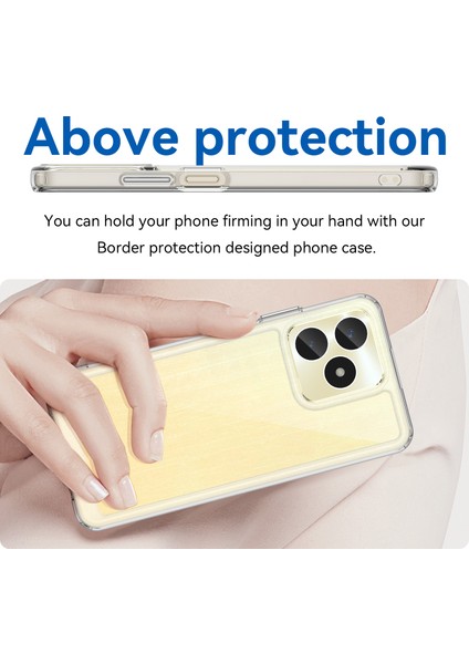 Realme C53(GLOBAL)/C53(HINDISTAN)/C51 Kılıf Düşmeye Dayanıklı Koruma Cep Telefonu Kılıfı-Şeffaf (Yurt Dışından) fırsatları