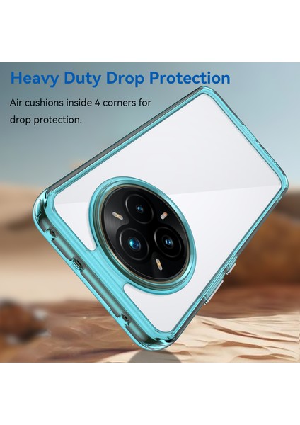 Realme P3 Pro 5g/14 Pro+5g Kılıf Tpu+Akrilik Koruyucu Şeffaf Telefon Kılıfı-Şeffaf Mavi (Yurt Dışından) fiyatları