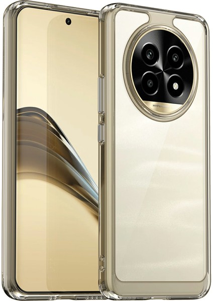 Realme 13 Pro 5g(Global)/13 Pro+5g(Global)Darbeye Dayanıklı Kılıf Tpu+Akrilik Koruyucu Şeffaf Telefon Kılıfı-Şeffaf Gri (Yurt Dışından)