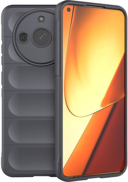 Realme 11 5g Için Anti-Düşme Telefon Kılıfı (Çin) Sağlam Tpu Düşmeye Dayanıklı Arka Kapak-Koyu Gri (Yurt Dışından)