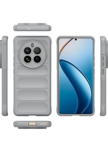 Realme 12 Pro 5g/12 Pro+5g Tpu Kılıf Düşmeye Dayanıklı Cep Telefonu Kılıfı-Açık Gri (Yurt Dışından)