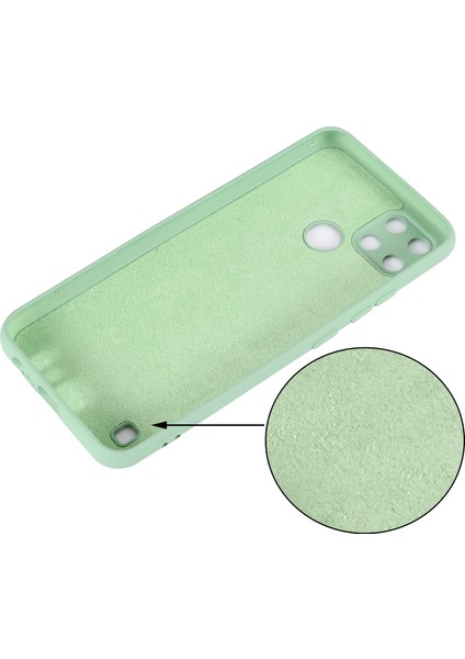 Realme C21Y (Küresel Sürüm) Için Kayışlı Yumuşak Sıvı Silikon Ince Koruyucu Darbeye Dayanıklı Kılıf-Yeşil (Yurt Dışından) modelleri