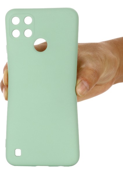 Realme C21Y (Küresel Sürüm) Için Kayışlı Yumuşak Sıvı Silikon Ince Koruyucu Darbeye Dayanıklı Kılıf-Yeşil (Yurt Dışından) indirimleri