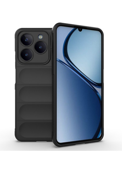 Realme C63 4G/C61 4g/narzo N63 4g Kılıf Yumuşak Tpu Düşmeye Dayanıklı Telefon Kılıfı-Siyah (Yurt Dışından)