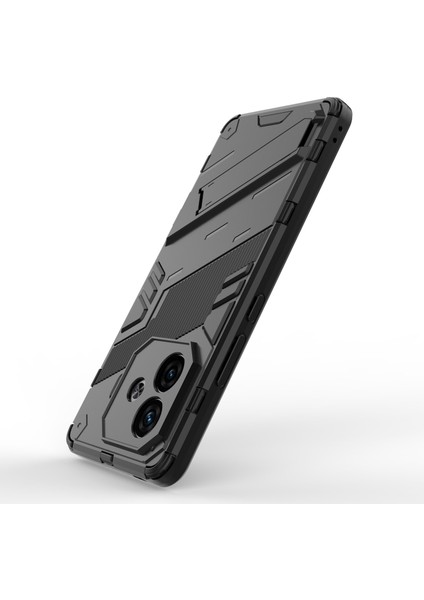 Vivo Iqoo Z9 Turbo 5g Kılıf Pc+Tpu Darbeye Dayanıklı Çizilmez Telefon Kılıfı Kickstand Ile-Siyah (Yurt Dışından) fırsatları