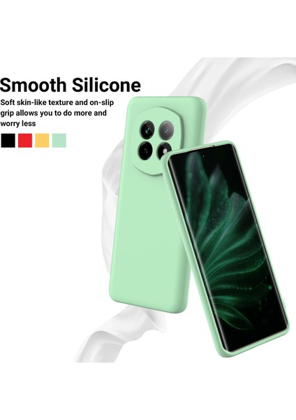 Realme P2 Pro 5g Kılıf Sıvı Silikon Telefon Arka Kapağı El Kayışı Ile-Yeşil (Yurt Dışından)