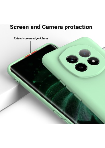 Realme P2 Pro 5g Kılıf Sıvı Silikon Telefon Arka Kapağı El Kayışı Ile-Yeşil (Yurt Dışından)