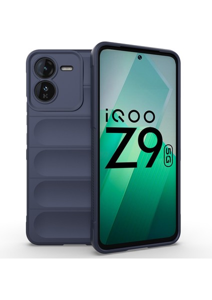 Vivo Iqoo Z9 5g Tpu Kılıf Düşmeye Dayanıklı Koruma Yumuşak Telefon Kılıfı-Koyu Mavi (Yurt Dışından)
