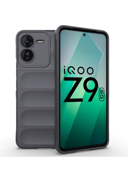 Vivo Iqoo Z9 5g Tpu Kılıf Düşmeye Dayanıklı Koruma Yumuşak Telefon Kılıfı-Koyu Gri (Yurt Dışından)
