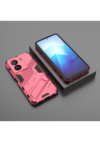 Vivo Iqoo Z7X 5g Sert Pc + Esnek Tpu Telefon Kılıfı Darbeye Dayanıklı Arka Kapak Kickstand ile - Gül (Yurt Dışından) indirimleri