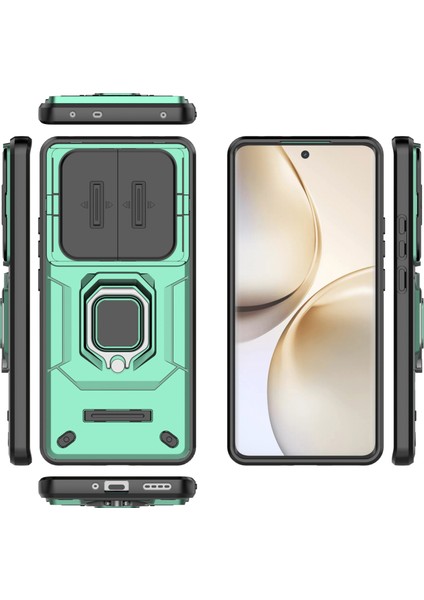 Realme 14 Pro 5g Kılıf Pc+Tpu Kickstand Telefon Koruyucu Lens Kapağı-Yeşil (Yurt Dışından) indirimleri