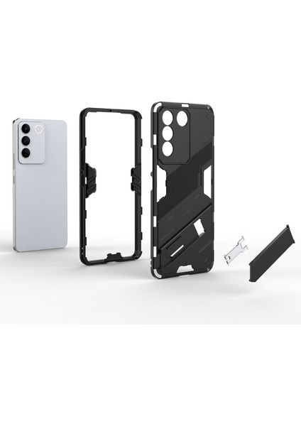 Vivo S16E 5g Için Düşmeye Karşı Telefon Kılıfı, Kickstand Yumuşak Tpu Sert Pc Telefon Arka Kapağı-Gül (Yurt Dışından) fiyatları