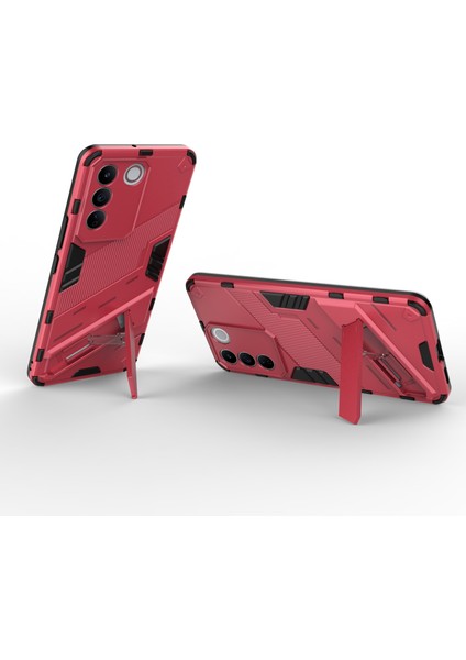 Vivo S16E 5g Için Düşmeye Karşı Telefon Kılıfı, Kickstand Yumuşak Tpu Sert Pc Telefon Arka Kapağı-Gül (Yurt Dışından) modelleri