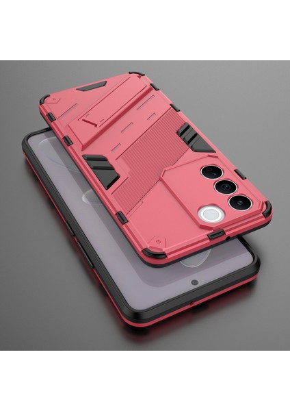 Vivo S16E 5g Için Düşmeye Karşı Telefon Kılıfı, Kickstand Yumuşak Tpu Sert Pc Telefon Arka Kapağı-Gül (Yurt Dışından) indirimleri