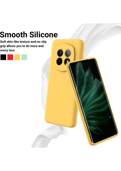 Realme P2 Pro 5g Kılıf Sıvı Silikon Telefon Arka Kapağı El Kayışı Ile-Sarı (Yurt Dışından)